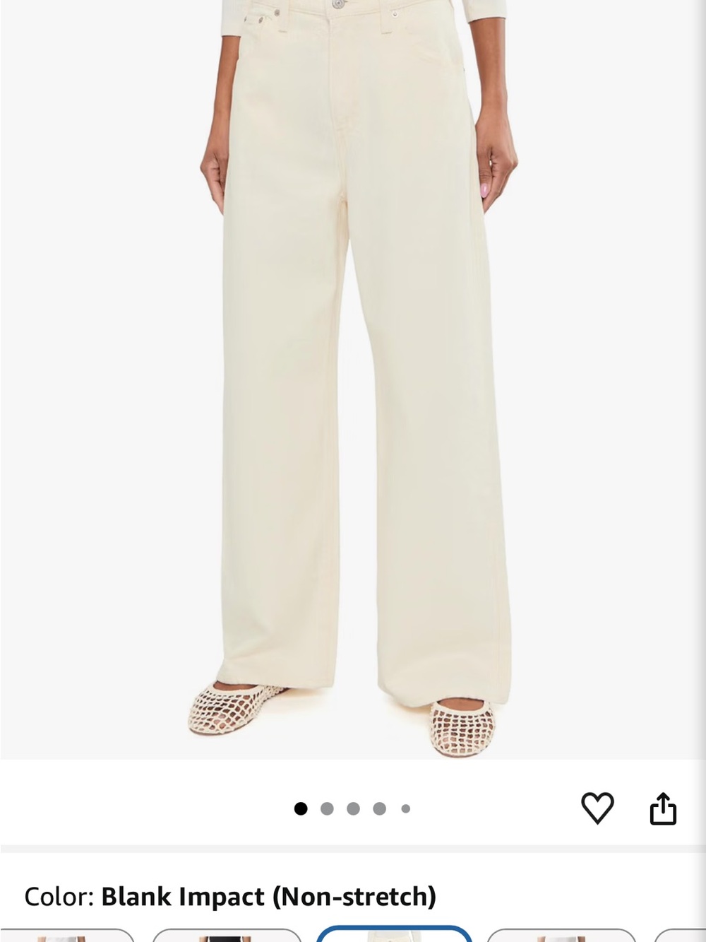 Levi's Wide-Leg Jeans in Blank Impact Cream